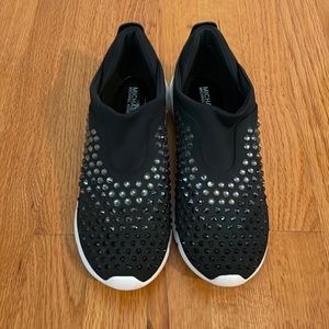 Michael Kors black slip on trainers. So comfy!